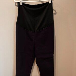 Loft Maternity Straight-Leg Pants in Navy, Size 10M